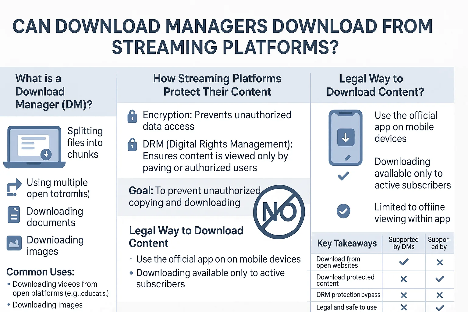 can IDM download netflix videos infographics