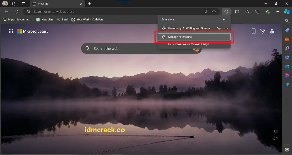 Add IDM Extension in Microsoft Edge