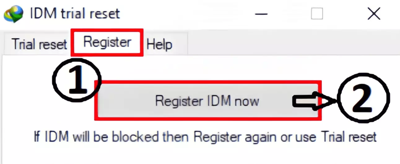 Register IDM Now Button